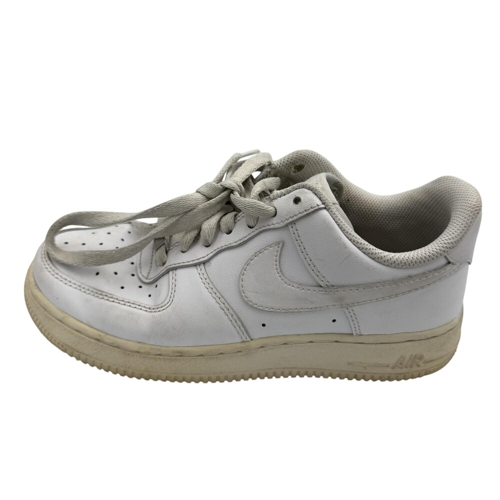 Nike Air Force 1 Low Shoes Youth Size 5 White Leather Sneakers DD0959-100